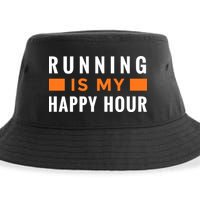 Running Is My Happy Hour Sustainable Bucket Hat