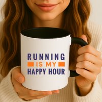 Running Is My Happy Hour Mug
