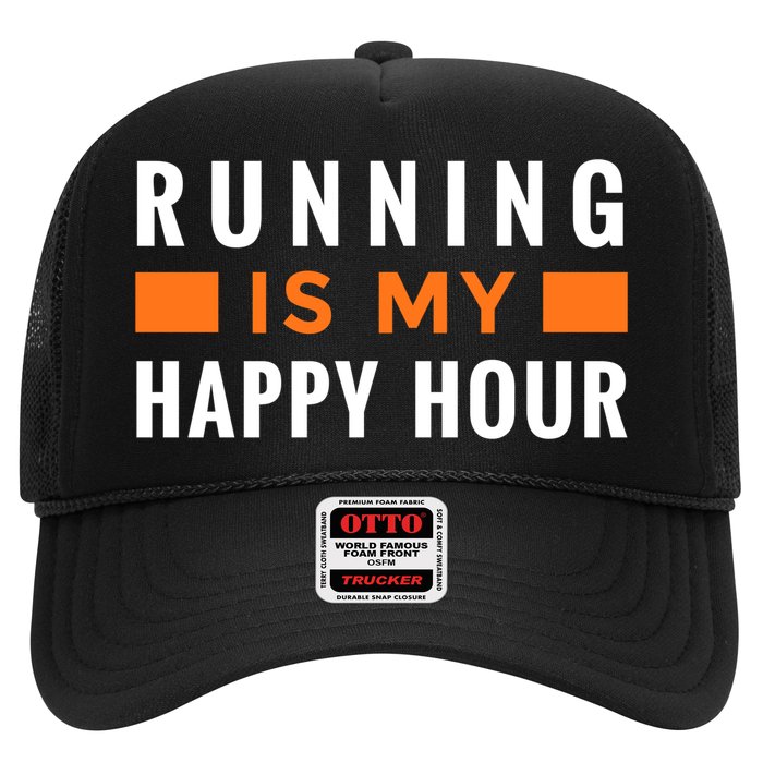 Running Is My Happy Hour Trucker Hat