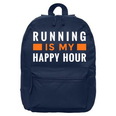 Running Is My Happy Hour 16 in Basic Backpack