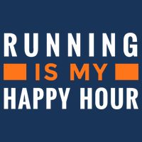 Running Is My Happy Hour Infant Baby Jersey Bodysuit