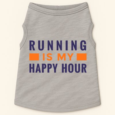 Running Is My Happy Hour Doggie Tank