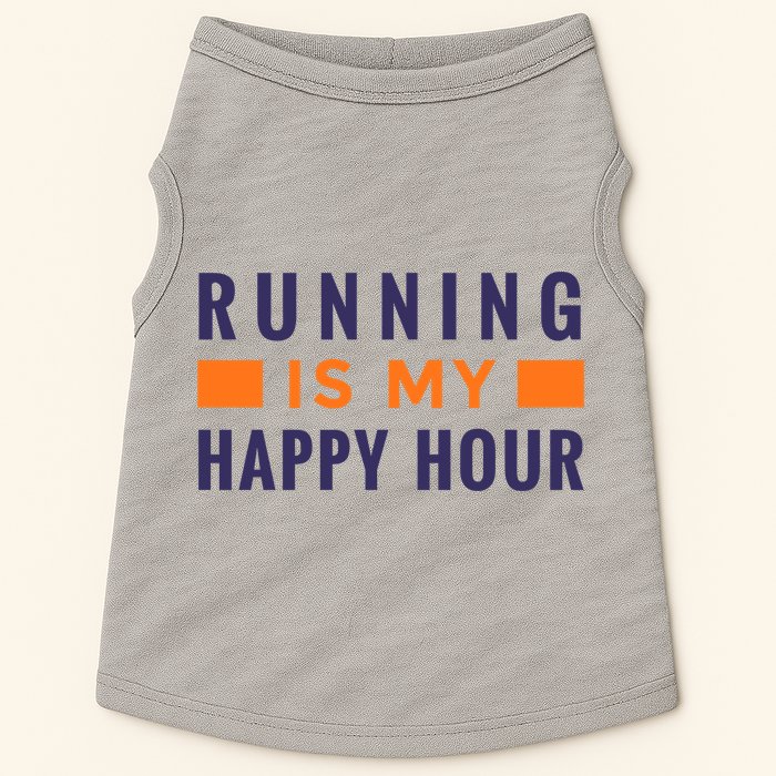 Running Is My Happy Hour Doggie Tank