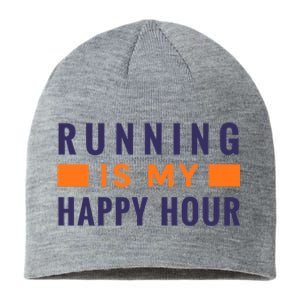 Running Is My Happy Hour Sustainable Beanie