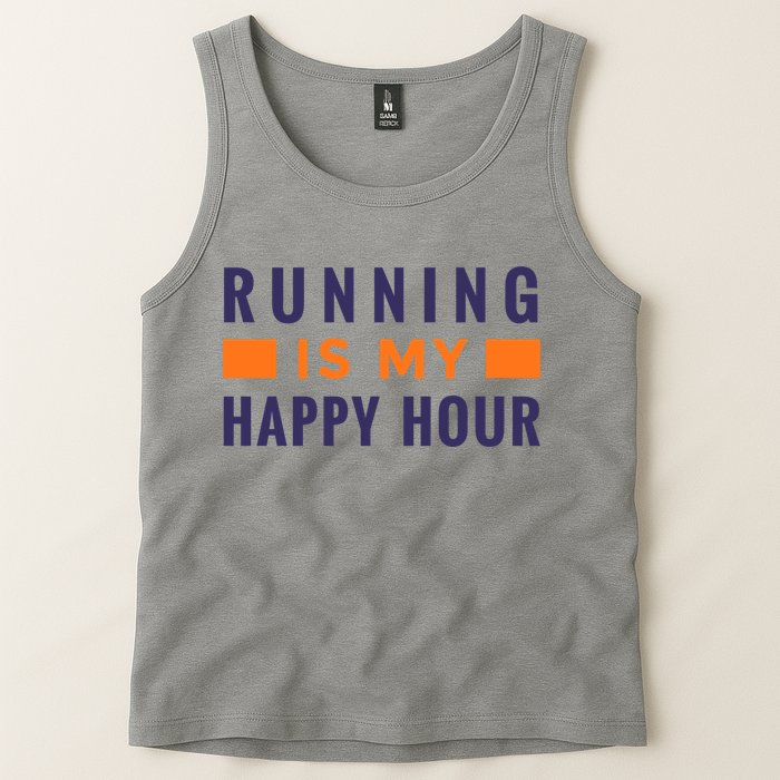 Running Is My Happy Hour Tank Top