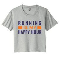 Running Is My Happy Hour Crop Top