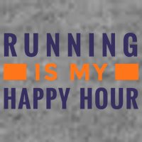 Running Is My Happy Hour Short Acrylic Beanie
