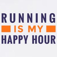 Running Is My Happy Hour Garment-Dyed Sweatshirt