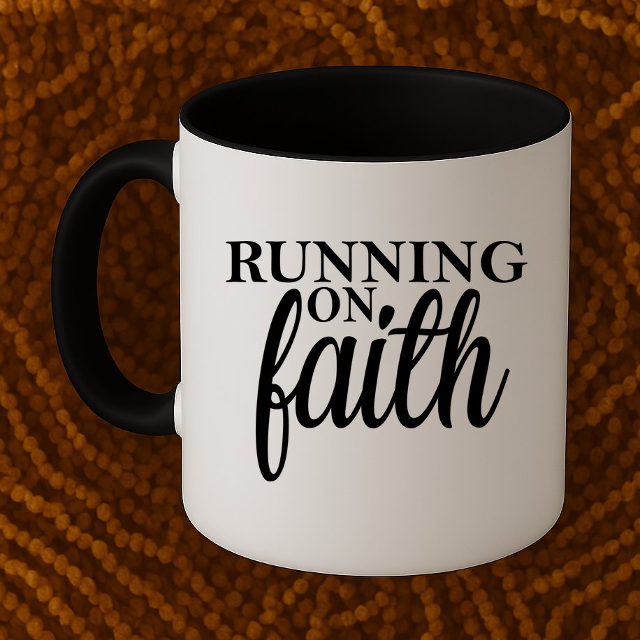 Running On Faith Mug
