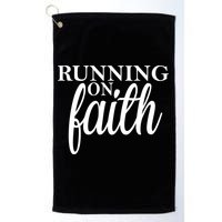 Running On Faith Golf Towel