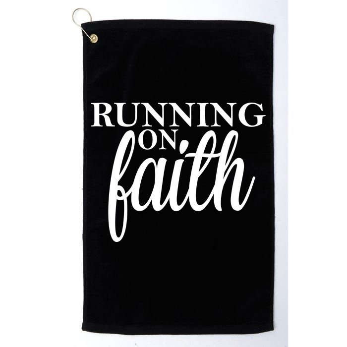 Running On Faith Golf Towel
