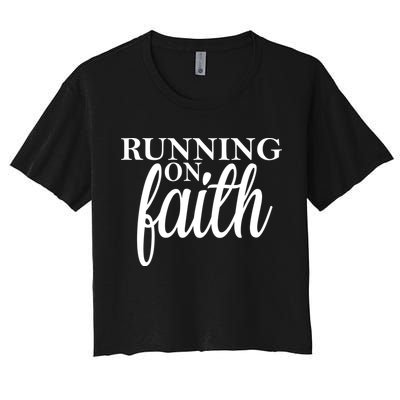 Running On Faith Crop Top