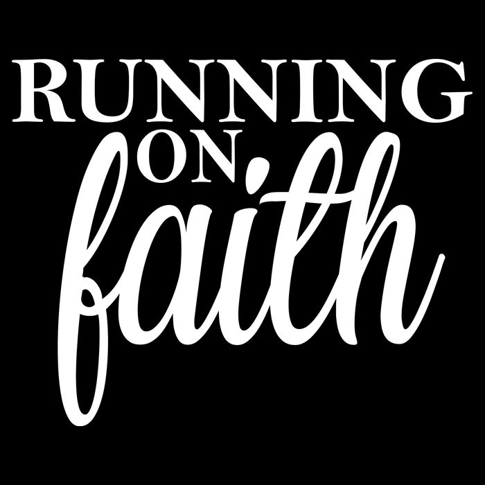 Running On Faith Ladies Long Sleeve Shirt
