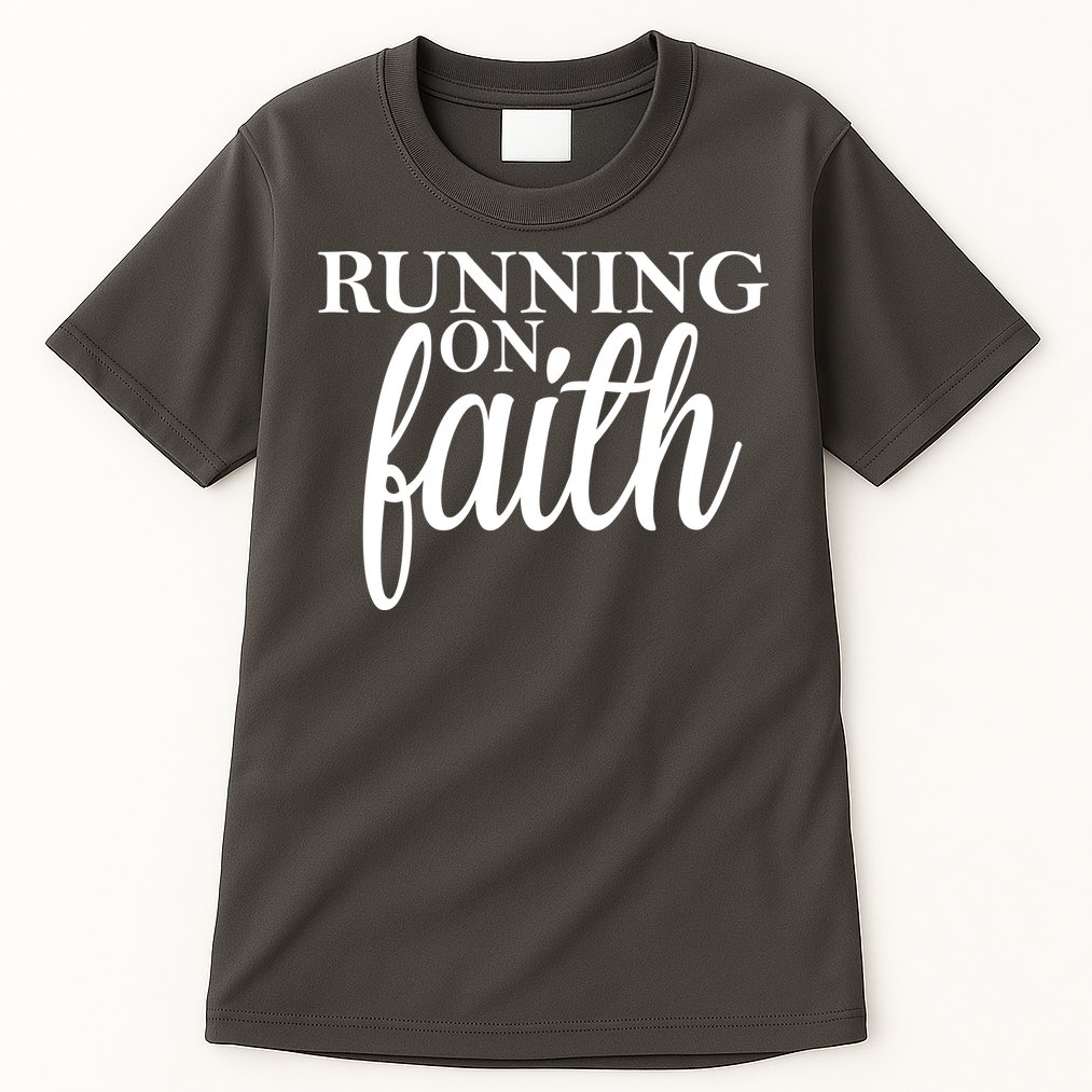 Running On Faith Tall T-Shirt