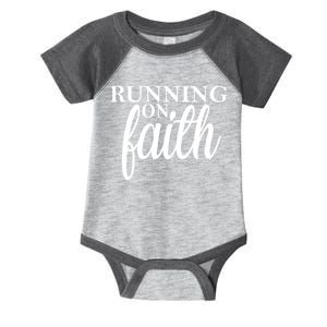 Running On Faith Infant Baby Jersey Bodysuit