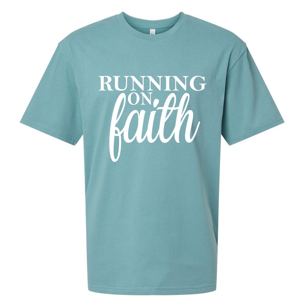 Running On Faith Sueded Cloud Jersey T-Shirt