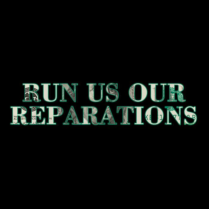 Run Us Our Reparations Flat Bill Trucker Hat