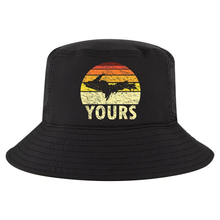 Retro Upper Peninsula UP Yours Yooper Pride Michigan Roots Cool Comfort Performance Bucket Hat