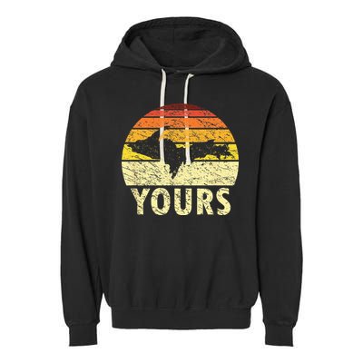 Retro Upper Peninsula UP Yours Yooper Pride Michigan Roots Garment-Dyed Fleece Hoodie