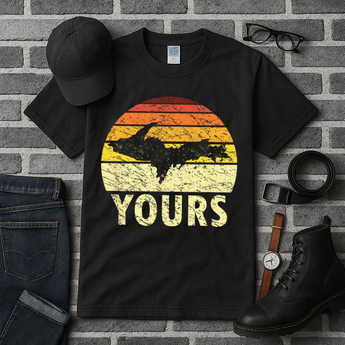 Retro Upper Peninsula UP Yours Yooper Pride Michigan Roots Tall T-Shirt