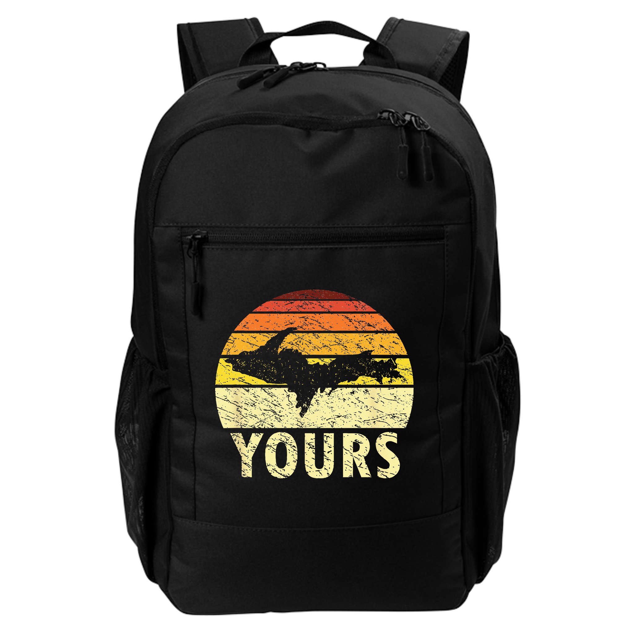 Retro Upper Peninsula UP Yours Yooper Pride Michigan Roots Backpack
