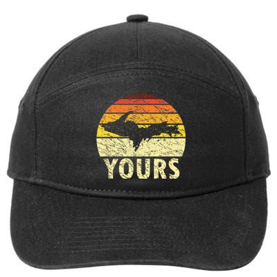 Retro Upper Peninsula UP Yours Yooper Pride Michigan Roots 7-Panel Snapback Hat