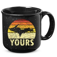 Retro Upper Peninsula UP Yours Yooper Pride Michigan Roots 15oz Campfire Ceramic Mug