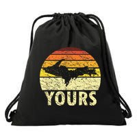 Retro Upper Peninsula UP Yours Yooper Pride Michigan Roots Drawstring Bag