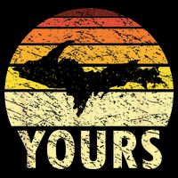 Retro Upper Peninsula UP Yours Yooper Pride Michigan Roots 16 in Basic Backpack