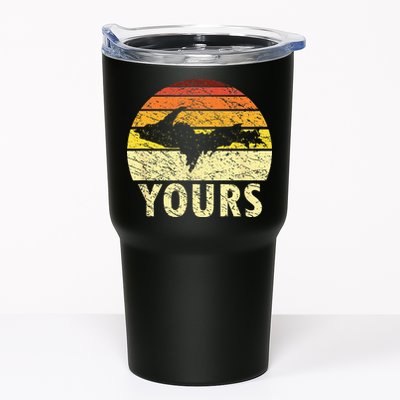 Retro Upper Peninsula UP Yours Yooper Pride Michigan Roots Tumbler