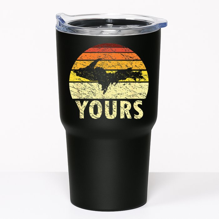 Retro Upper Peninsula UP Yours Yooper Pride Michigan Roots Tumbler