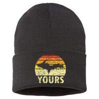 Retro Upper Peninsula UP Yours Yooper Pride Michigan Roots Sustainable Knit Beanie