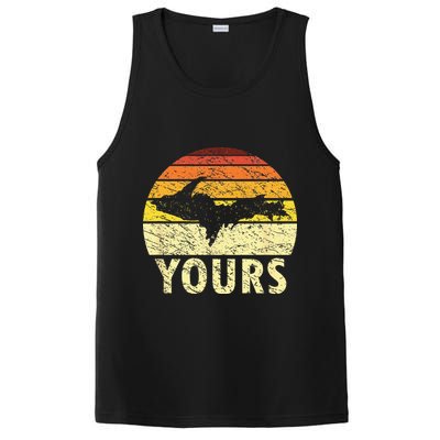 Retro Upper Peninsula UP Yours Yooper Pride Michigan Roots PosiCharge Competitor Tank