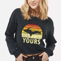 Retro Upper Peninsula UP Yours Yooper Pride Michigan Roots Cropped Pullover Crew