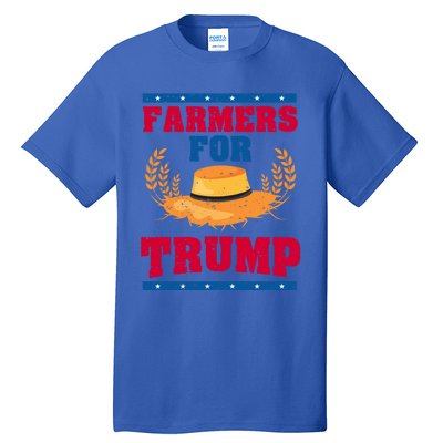 Republican Usa Pride Patriot Farmers For Trump Gift Tall T-Shirt