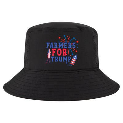 Republican Usa Pride Patriot Farmers For Trump Funny Gift Cool Comfort Performance Bucket Hat