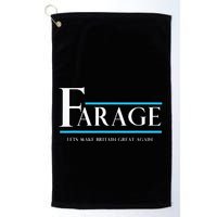 Reform Uk Party Nigel Farage Election Support Golf Towel