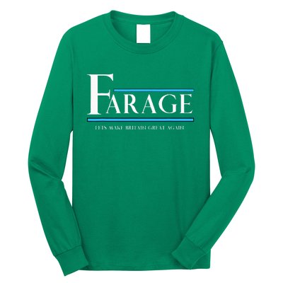 Reform Uk Party Nigel Farage Election Support Long Sleeve Shirt