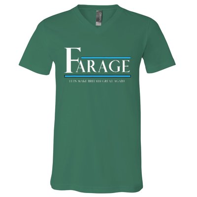 Reform Uk Party Nigel Farage Election Support V-Neck T-Shirt