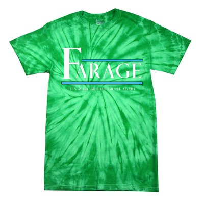 Reform Uk Party Nigel Farage Election Support Tie-Dye T-Shirt