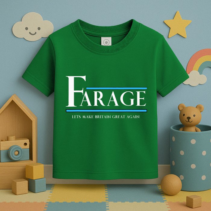 Reform Uk Party Nigel Farage Election Support Toddler T-Shirt