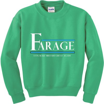 Reform Uk Party Nigel Farage Election Support Kids Sweatshirt