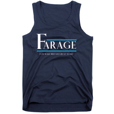 Reform Uk Party Nigel Farage Election Support Tank Top