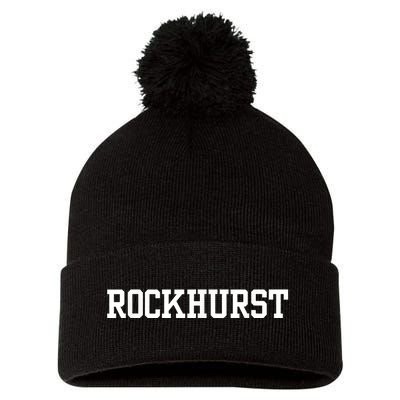 Rockhurst University Pom Pom 12in Knit Beanie