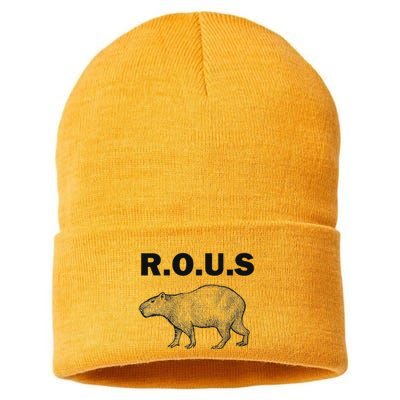 Rous Unusual Rodent Capybara Sustainable Knit Beanie