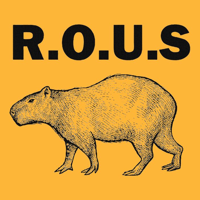 Rous Unusual Rodent Capybara Pom Pom 12in Knit Beanie