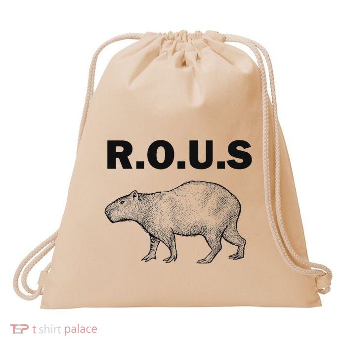 Rous Unusual Rodent Capybara Drawstring Bag