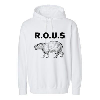 Rous Unusual Rodent Capybara Garment-Dyed Fleece Hoodie