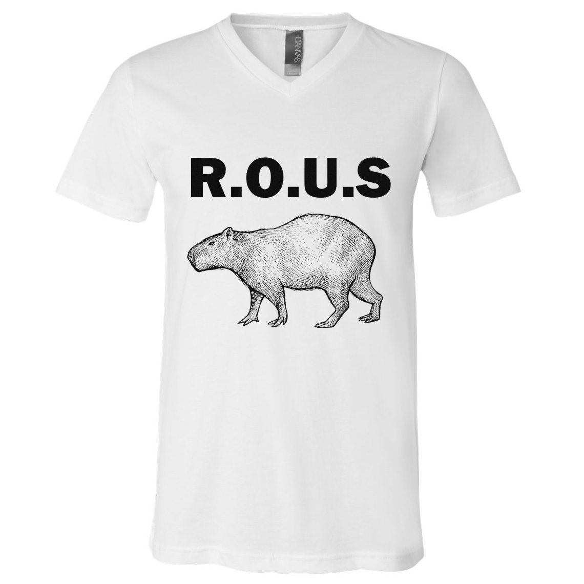 Rous Unusual Rodent Capybara V-Neck T-Shirt