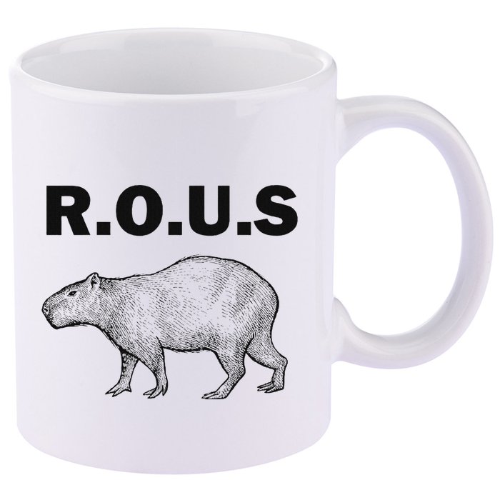 Rous Unusual Rodent Capybara 11oz C Handle Ceramic Mug
